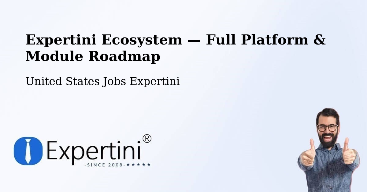 Expertini Ecosystem — Full Platform & Module Roadmap – Mccook